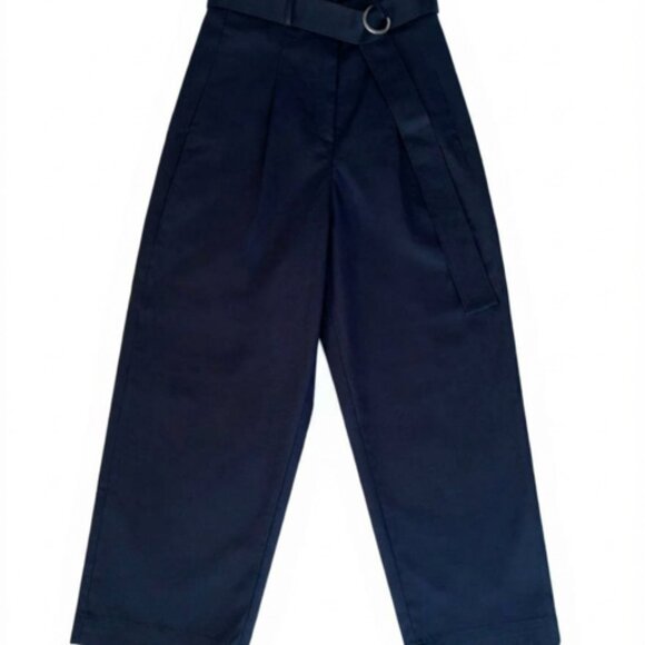 Banana Republic Cruz Pleated Wide-Leg Chino | Navy Blue | Size 6 - Picture 1 of 4